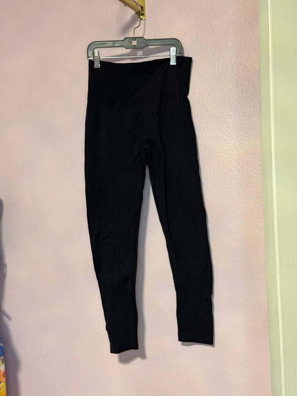 Leggings Size L Black Seamless High Waist